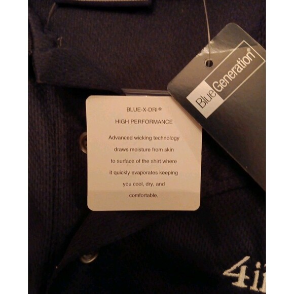 Blue Generation Polo Shirt Mens Large (Dark Blue) 4Imprint - Picture 6 of 7